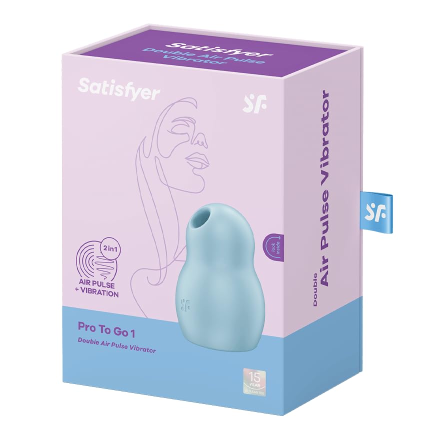 Satisfyer Pro to Go 1 Vibrator Sex Toy | Adult Toys for Women | Sucking Clitoral Stimulation Vibrator | Vibrating Sexual Pleasure Device | Stimulation Vibrators | Woman Sextoy (Blue) - Image 5