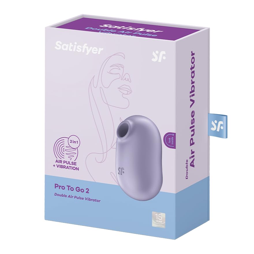 Satisfyer Pro to Go 2 Vibrator Sex Toy | Adult Toys for Women | Sucking Clitoral Stimulation Vibrator | Vibrating Sexual Pleasure Device | Stimulation Vibrators | Woman Sextoy (Lilac) - Image 5