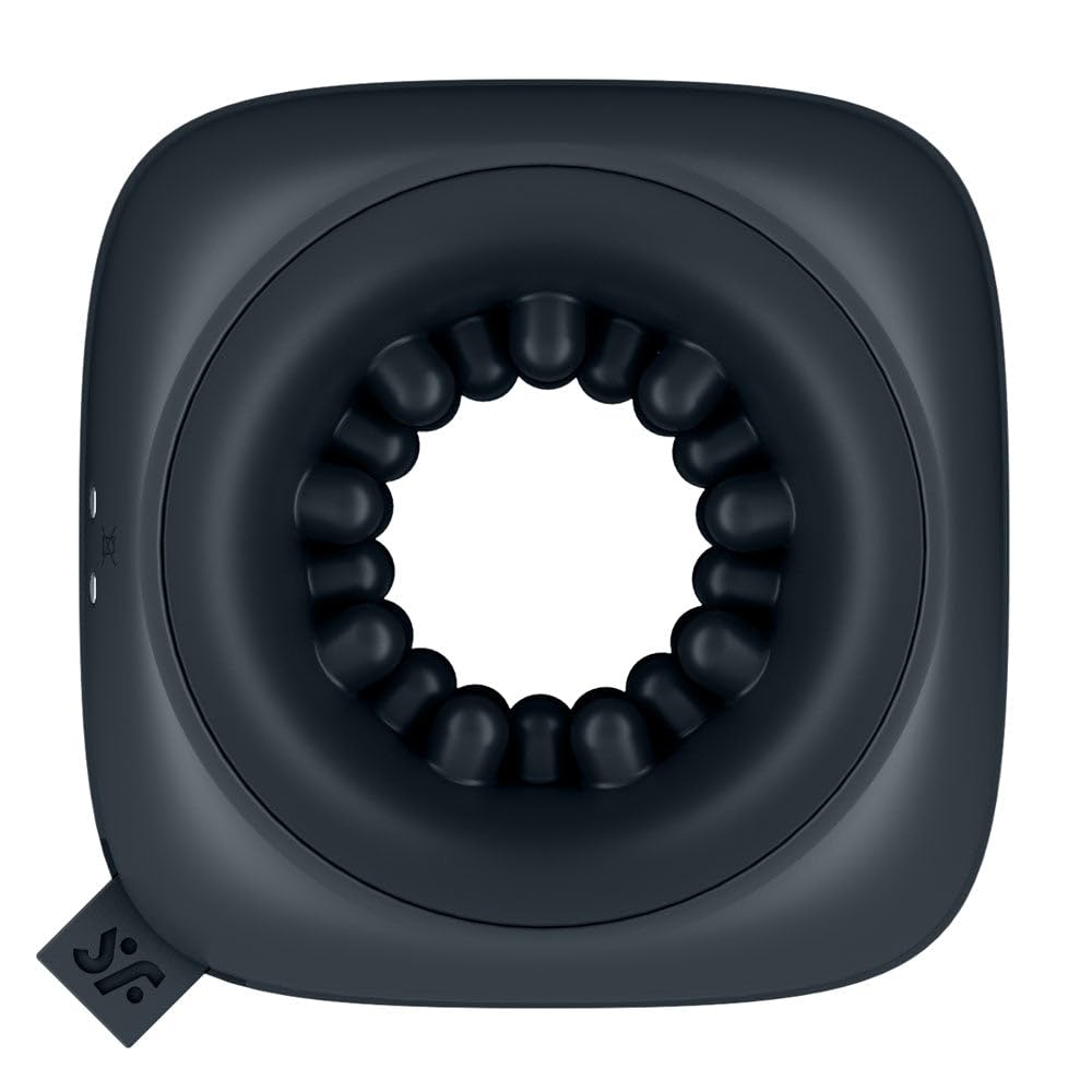Satisfyer Ring Stroker | Cock Ring | Travel Friendly | 12 Vibration Programs | Ring Vibrator | Waterproof (IPX7) | Rechargeable Battery | Skin-Friendly Silicone - Image 4