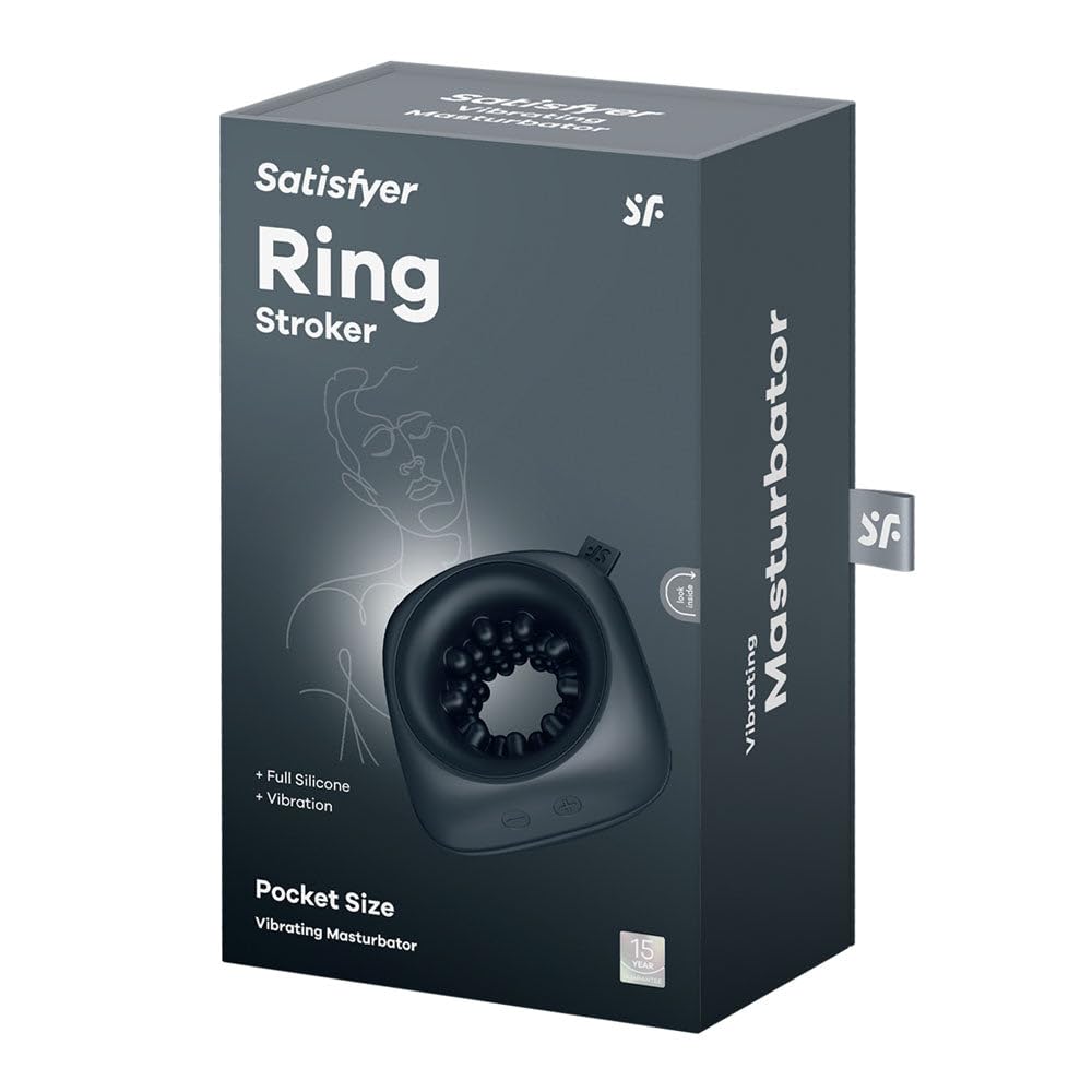 Satisfyer Ring Stroker | Cock Ring | Travel Friendly | 12 Vibration Programs | Ring Vibrator | Waterproof (IPX7) | Rechargeable Battery | Skin-Friendly Silicone - Image 7