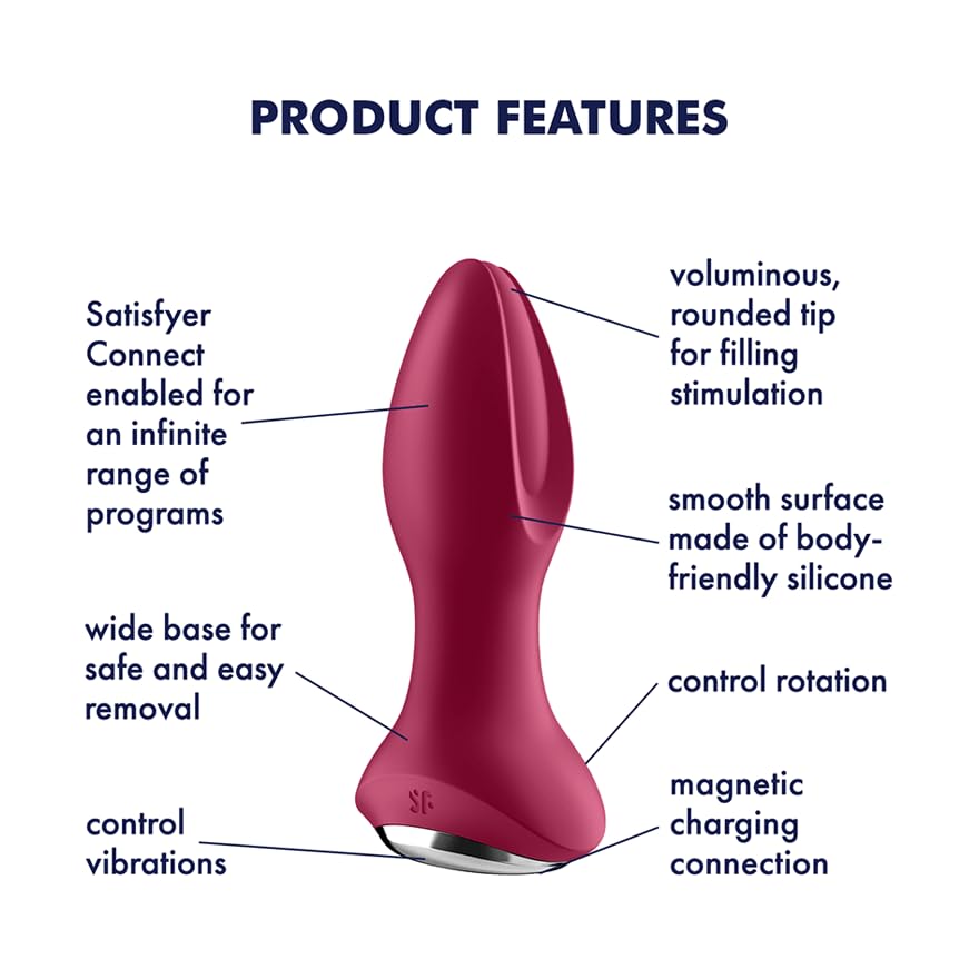 Satisfyer Rotator Plug 2+ Connect App | Anal Vibrator | Unisex | Waterproof (IPX7) | Rechargeable Battery | Skin-Friendly Silicone - Image 3