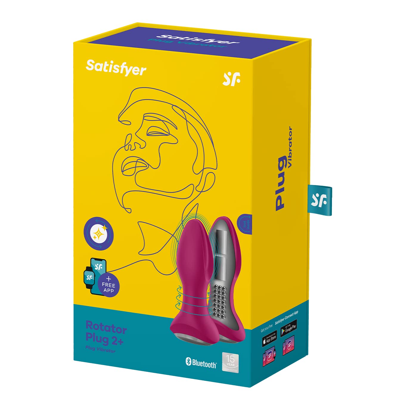 Satisfyer Rotator Plug 2+ Connect App | Anal Vibrator | Unisex | Waterproof (IPX7) | Rechargeable Battery | Skin-Friendly Silicone - Image 5