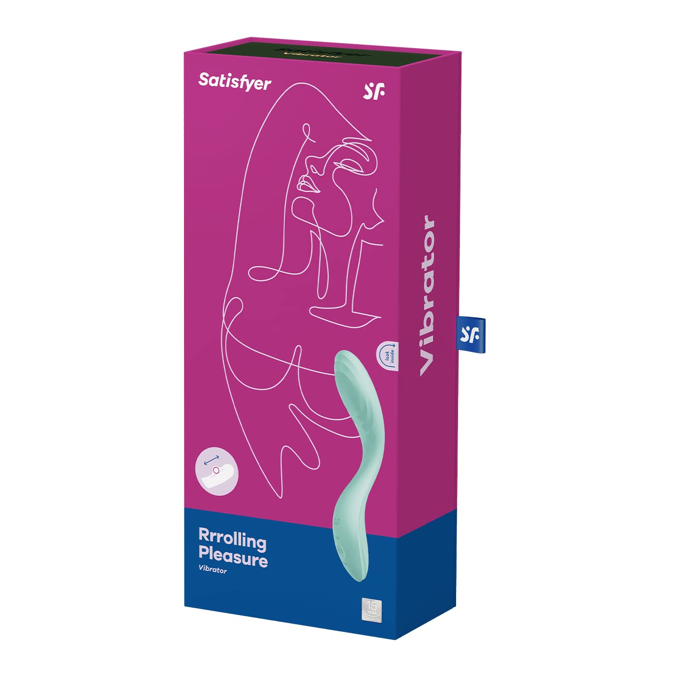 Satisfyer Rrrolling Pleasure Vibrator Sex Toy | Adult Toys for Women | Best G-Spot Clit Stimulation | Vibrating Sexual Pleasure Device | Stimulation Vibrators | Woman Sextoy (Mint) - Image 4