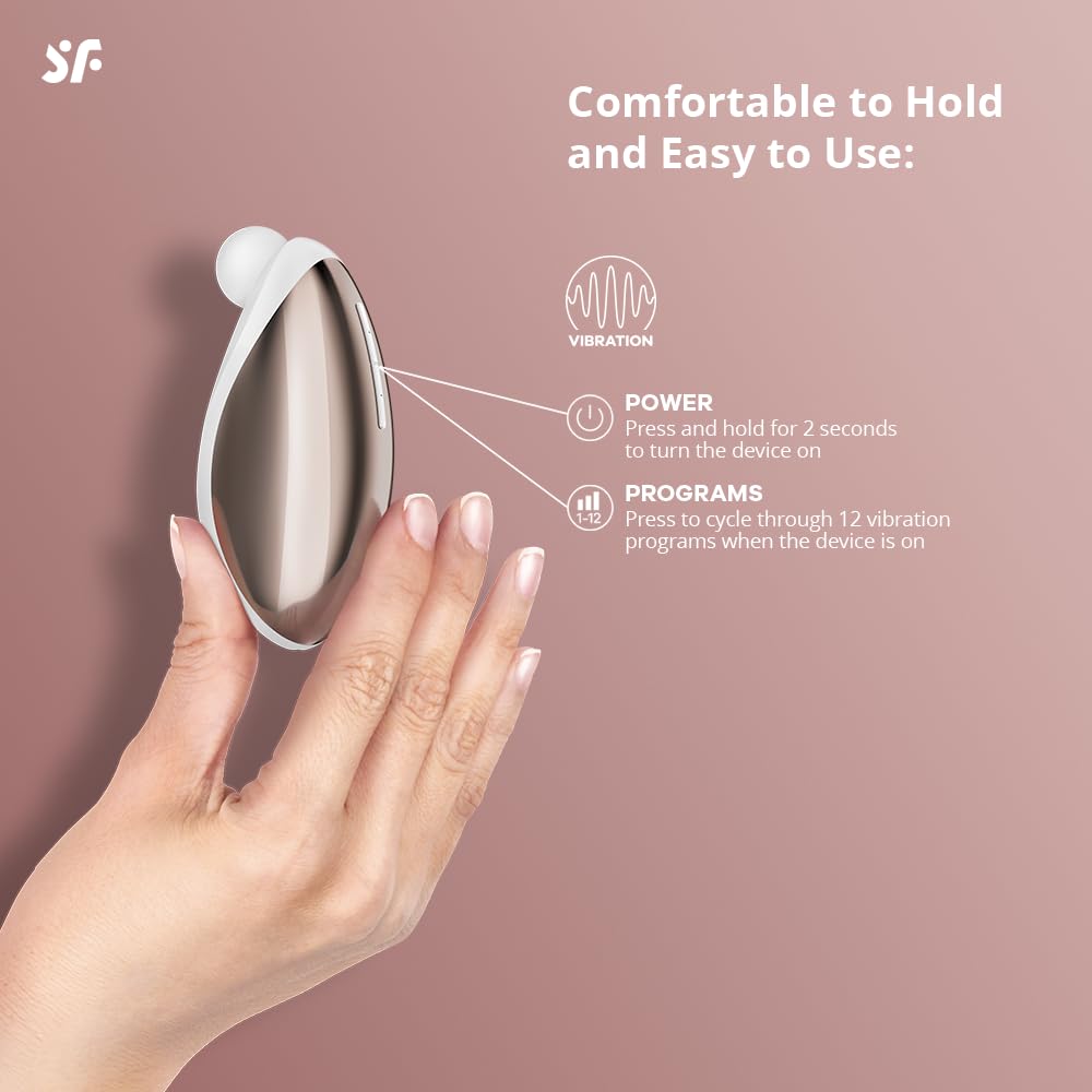 Satisfyer Spot On 2 Vibrator Sex Toy | Adult Toys for Women | Lay-on Vibrator with 12 Vibration Modes | Vibrating Sexual Pleasure Device | Stimulation Vibrators | Woman Sextoy (White) - Image 3