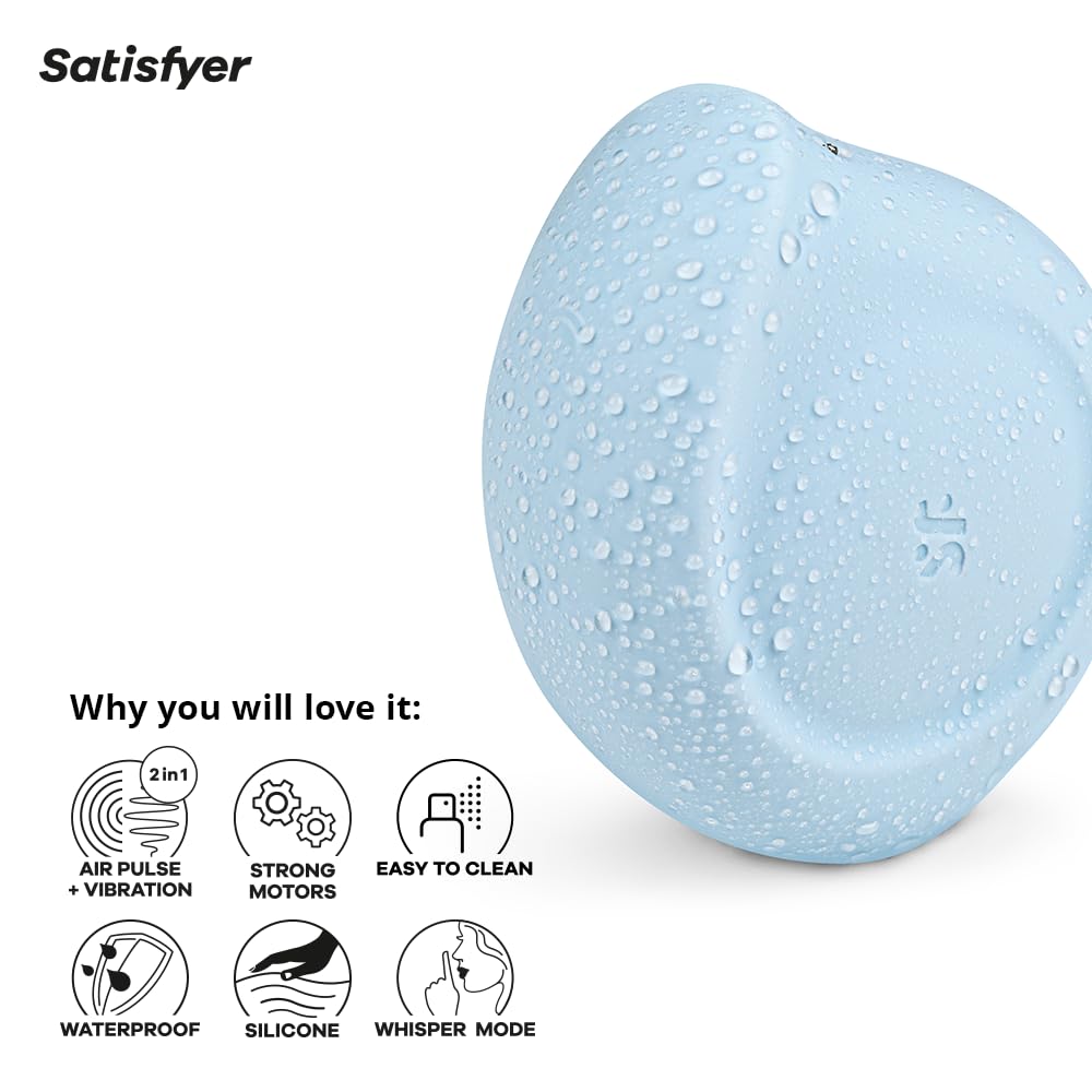 Satisfyer Sugar Rush Vibrator Sex Toy | Adult Toys for Women | Sucking Clitoral Stimulation Vibrator | Vibrating Sexual Pleasure Device | Stimulation Vibrators | Woman Sextoy (Blue) - Image 4