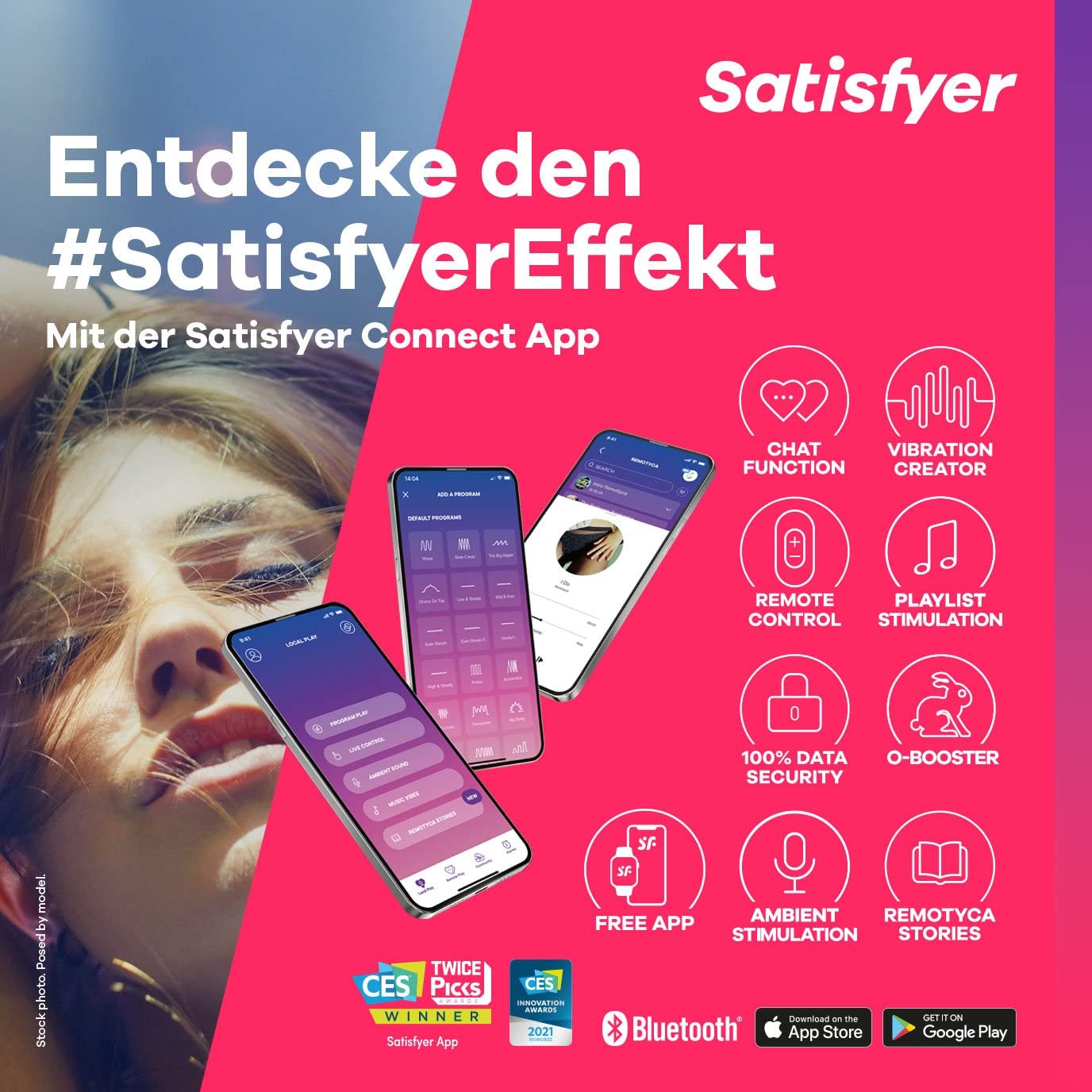 Satisfyer Sweet Seal Connect App | Vibrating Anal Plug | 12 Vibration Programs |Unisex | Rechargeable | Waterproof (IPX7) | Skin-Friendly Silicone (Black) - Image 4