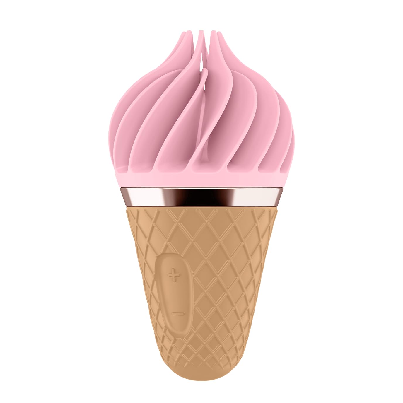 Satisfyer Sweet Treat Vibrator Sex Toy | Adult Toys for Women | Lay-on Vibrator with Rotating Flaps | Vibrating Sexual Pleasure Device | Stimulation Vibrators | Woman Sextoy (Pink/Brown)