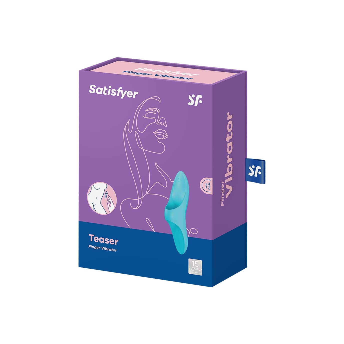 Satisfyer Teaser Vibrator Sex Toy | Adult Toys for Women | Best Clitoral Finger Vibrator | Vibrating Sexual Pleasure Device | Stimulation Vibrators | Woman Sextoy (Light Blue) - Image 4