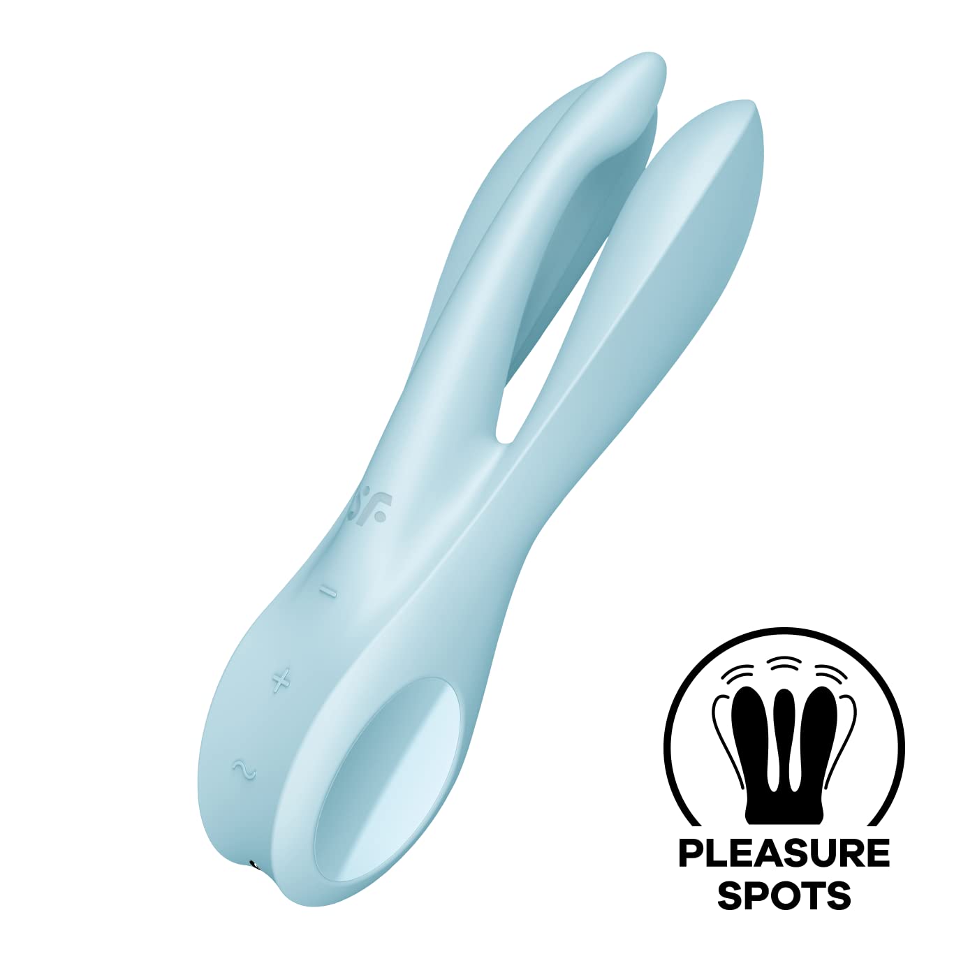 Satisfyer Threesome 1 Vibrator Sex Toy | Adult Toys for Women | Lay-on Vibrator with 3 Motors | Vibrating Sexual Pleasure Device | Stimulation Vibrators | Woman Sextoy (Blue) - Image 2