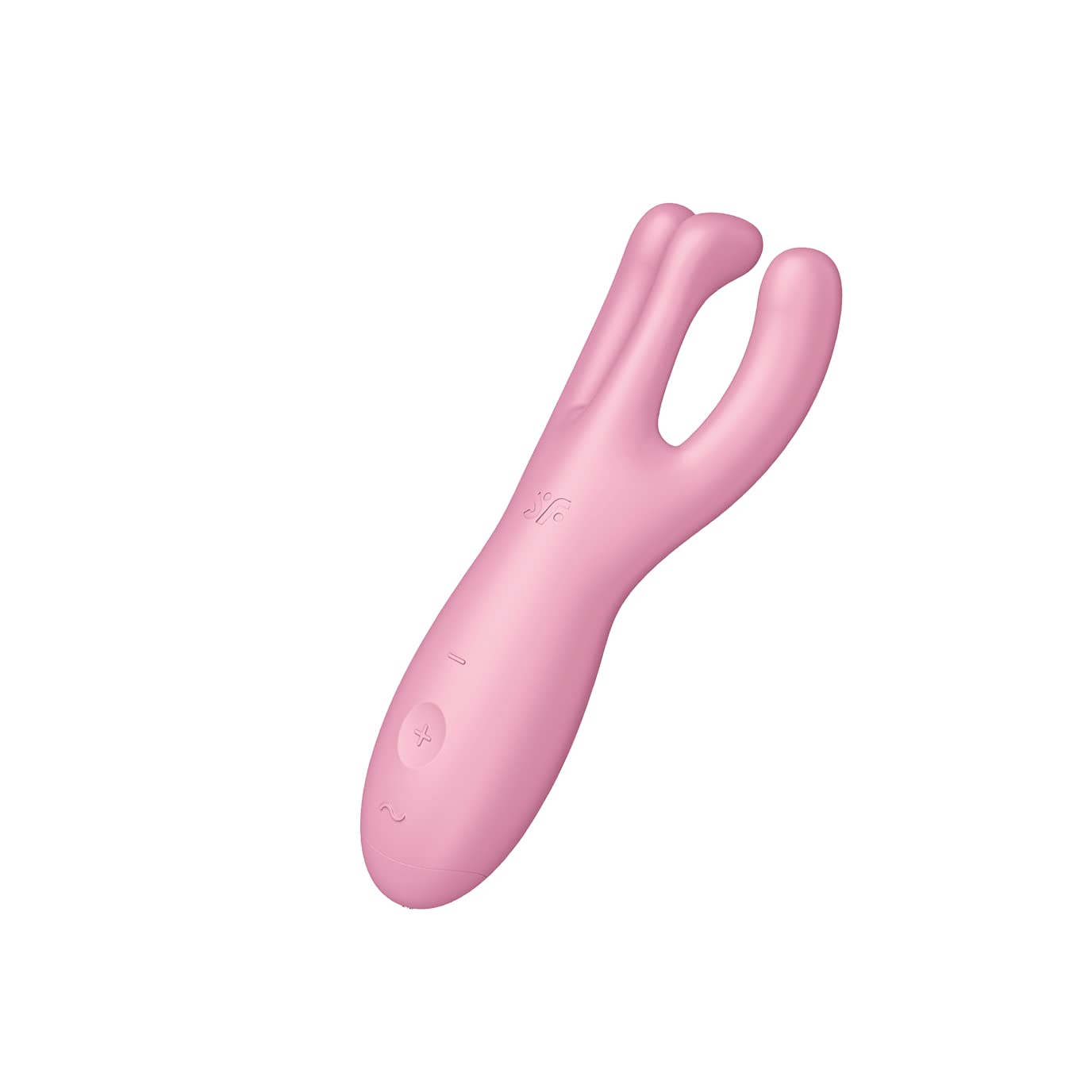 Satisfyer Threesome 4 Connect App Vibrator Sex Toy | Adult Toys for Women | Lay-on Vibrator + APP | Vibrating Sexual Pleasure Device | Stimulation Vibrators | Woman Sextoy (Pink)