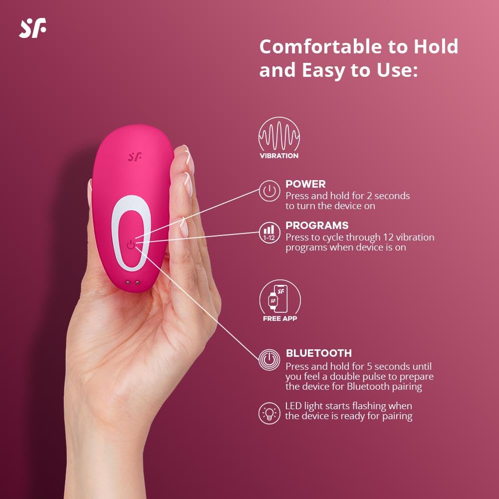 Satisfyer Top Secret Connect App Vibrator Sex Toy | Adult Toys for Women | Wearable Vibrator + APP | Vibrating Sexual Pleasure Device | Stimulation Vibrators | Female Wellness Tools | Woman Sextoy - Image 3