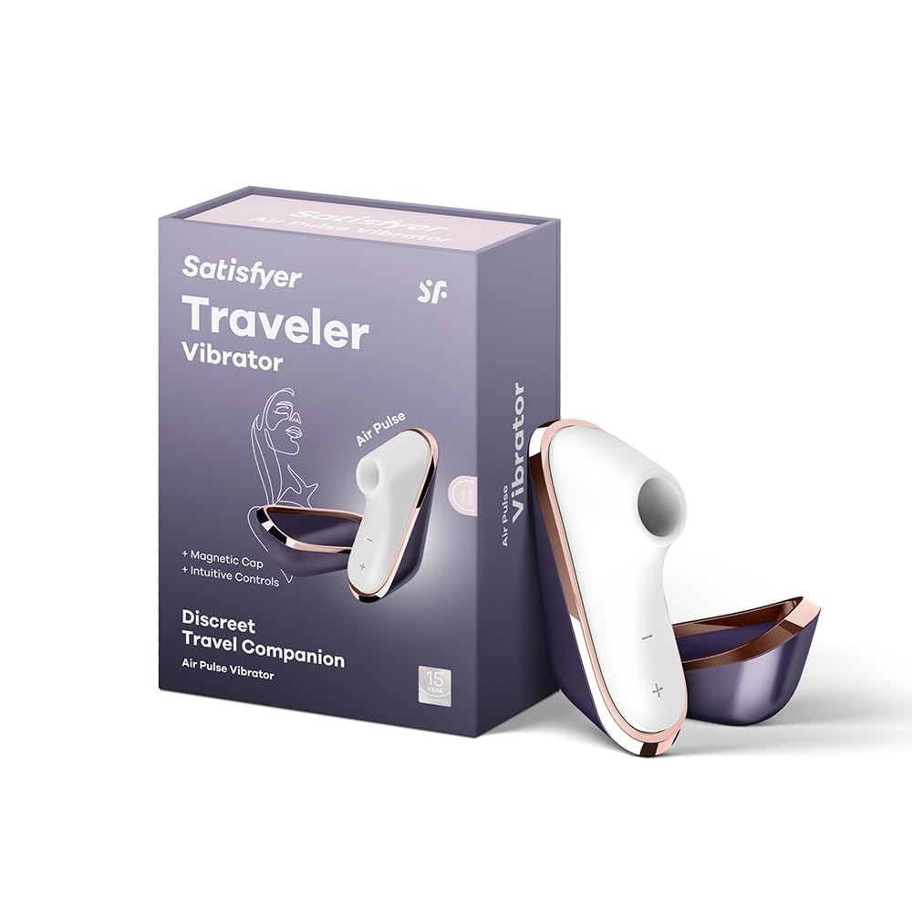 Satisfyer Traveler Vibrator Sex Toy | Adult Toys for Women | Suction & Clitoral Stimulation Vibrator | Vibrating Sexual Pleasure Device | Stimulation Vibrators | Female Wellness Tools | Woman Sextoy