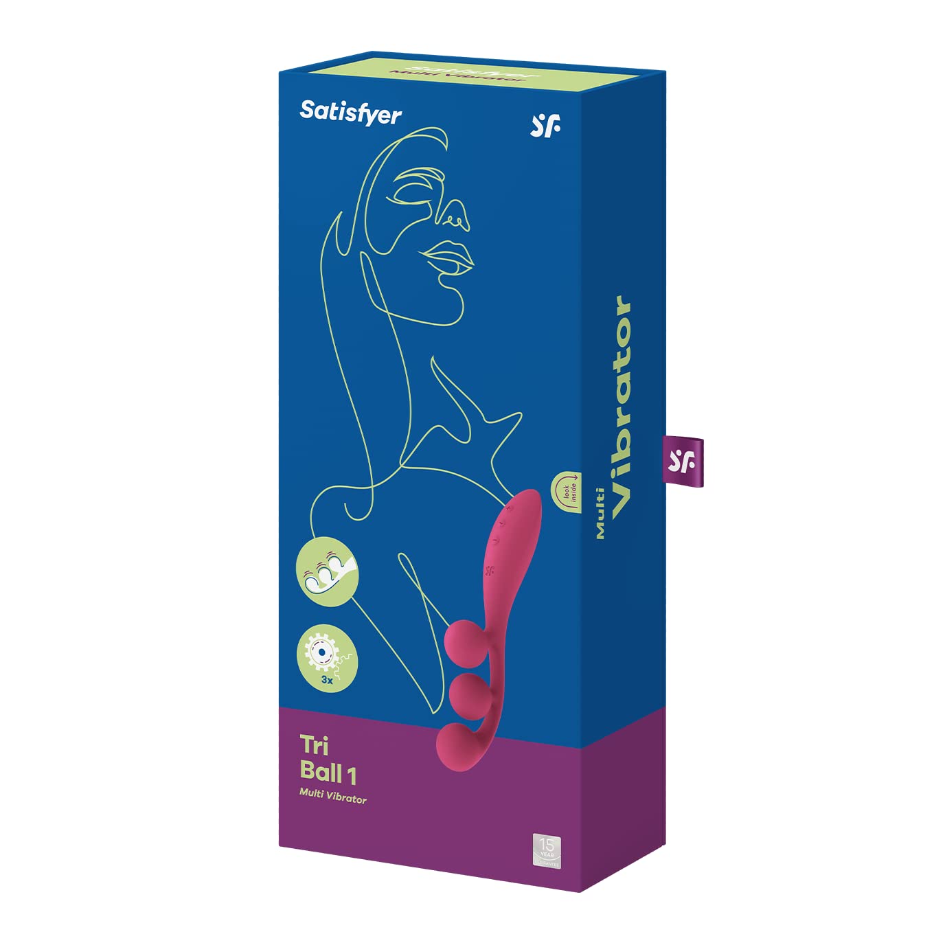Satisfyer Tri Ball 1 Vibrator Sex Toy | Adult Toys for Women | Multi Vibrator with 3 Power Motors | Vibrating Sexual Pleasure Device | Stimulation Vibrators | Female Wellness Tools | Woman Sextoy - Image 4