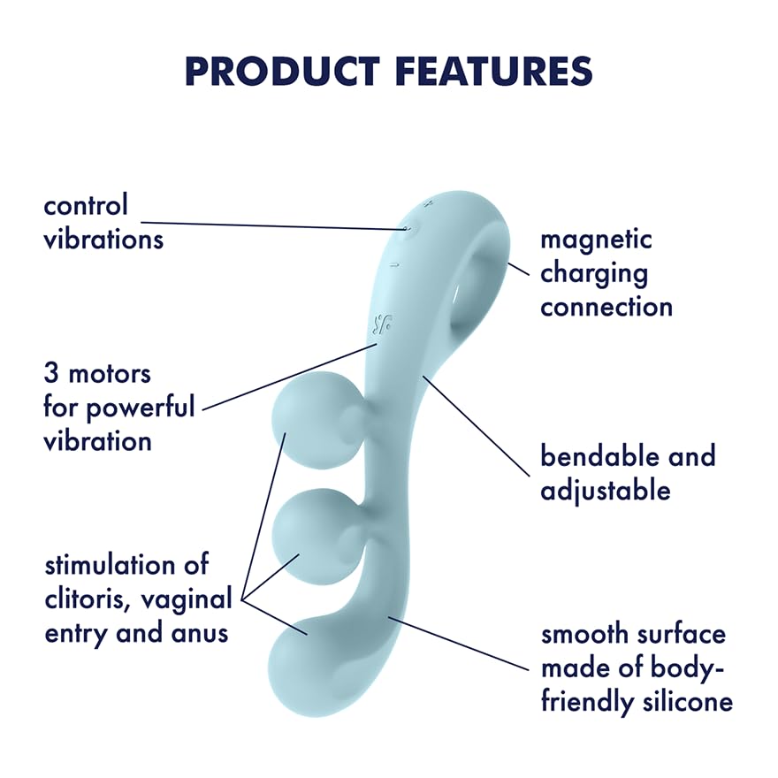 Satisfyer Tri Ball 2 Vibrator Sex Toy | Adult Toys for Women | Multi Vibrator with 10 Vibration Modes | Vibrating Sexual Pleasure Device | Stimulation Vibrators | Female Wellness Tools | Woman Sextoy - Image 3