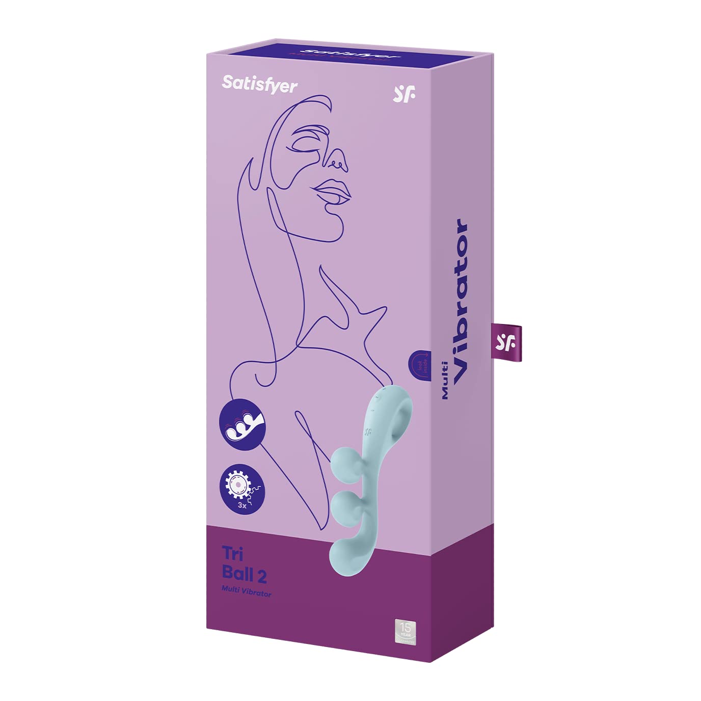Satisfyer Tri Ball 2 Vibrator Sex Toy | Adult Toys for Women | Multi Vibrator with 10 Vibration Modes | Vibrating Sexual Pleasure Device | Stimulation Vibrators | Female Wellness Tools | Woman Sextoy - Image 4