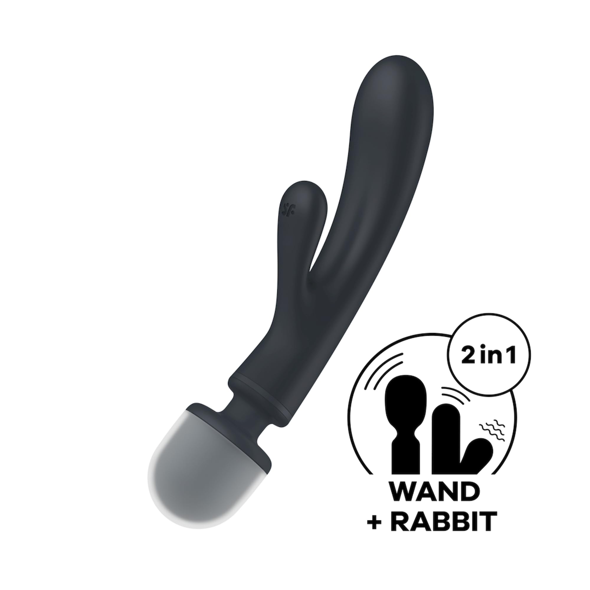 Satisfyer Triple Lover Vibrator Sex Toy | Adult Toys for Women | Multi Vibrator with 3 Power Motors | Vibrating Sexual Pleasure Device | Stimulation Vibrators | Woman Sextoy (Anthracite) - Image 5