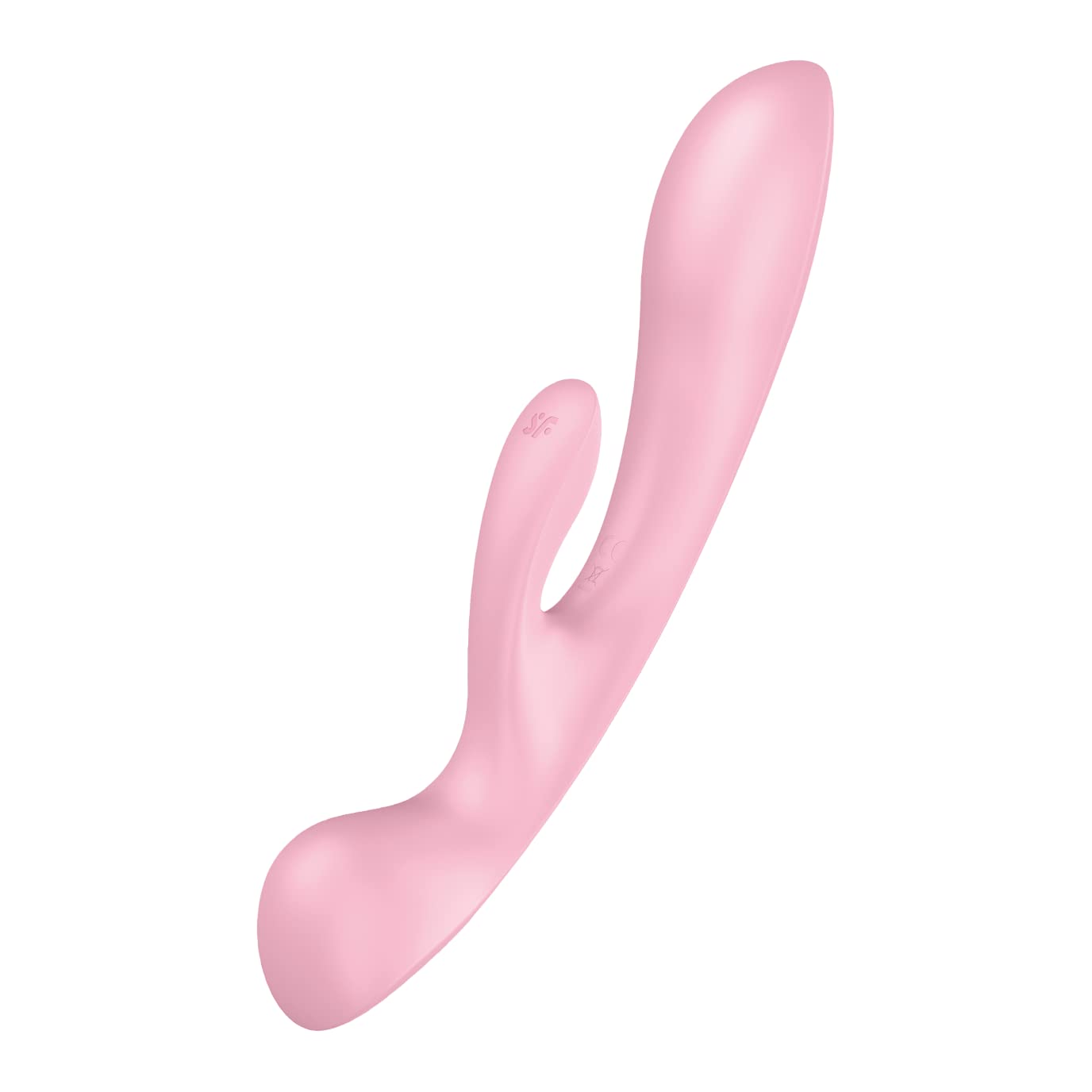 Satisfyer Triple Oh Vibrator Sex Toy | Adult Toys for Women | Multi Vibrator with 2 x 12 Vibration Modes | Vibrating Sexual Pleasure Device | Stimulation Vibrators | Female Wellness Tools (Pink)