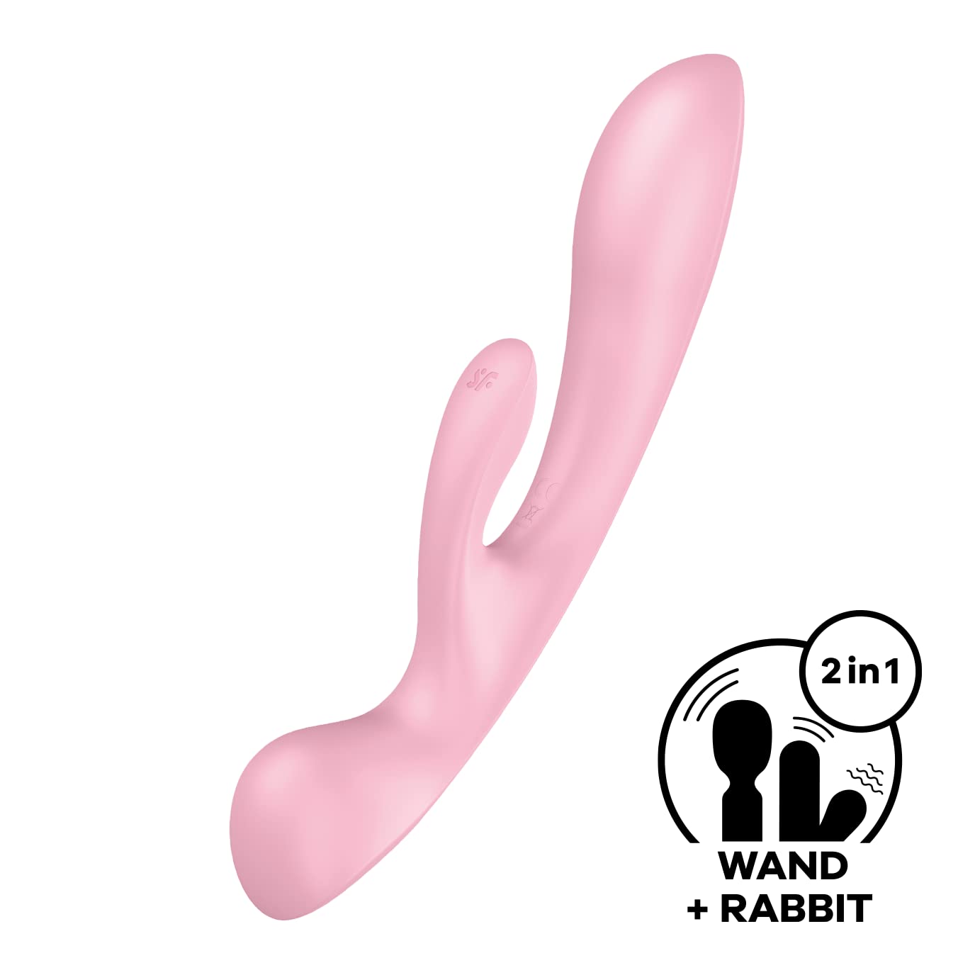 Satisfyer Triple Oh Vibrator Sex Toy | Adult Toys for Women | Multi Vibrator with 2 x 12 Vibration Modes | Vibrating Sexual Pleasure Device | Stimulation Vibrators | Female Wellness Tools (Pink) - Image 2