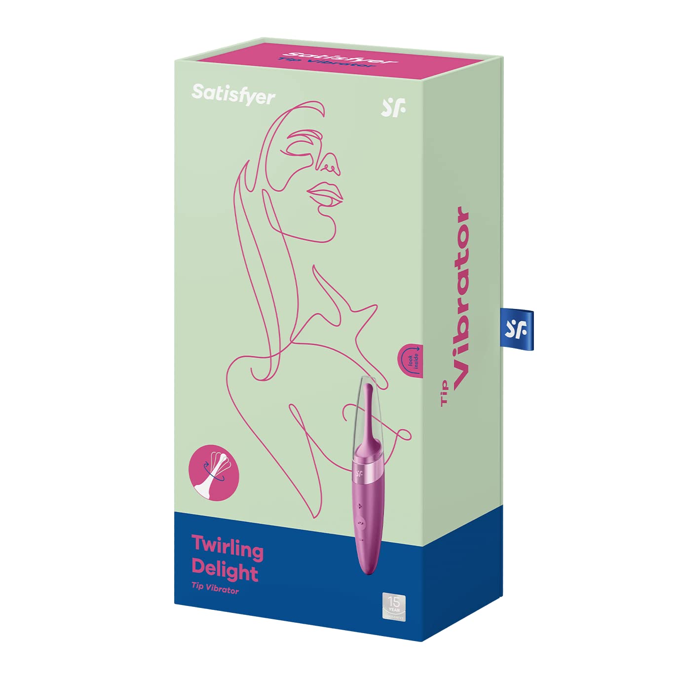 Satisfyer Twirling Delight Vibrator Sex Toy | Adult Toys for Women | Tip Vibrator with 40 Vibration Combinations | Vibrating Sexual Pleasure Device | Stimulation Vibrators (Berry) - Image 4
