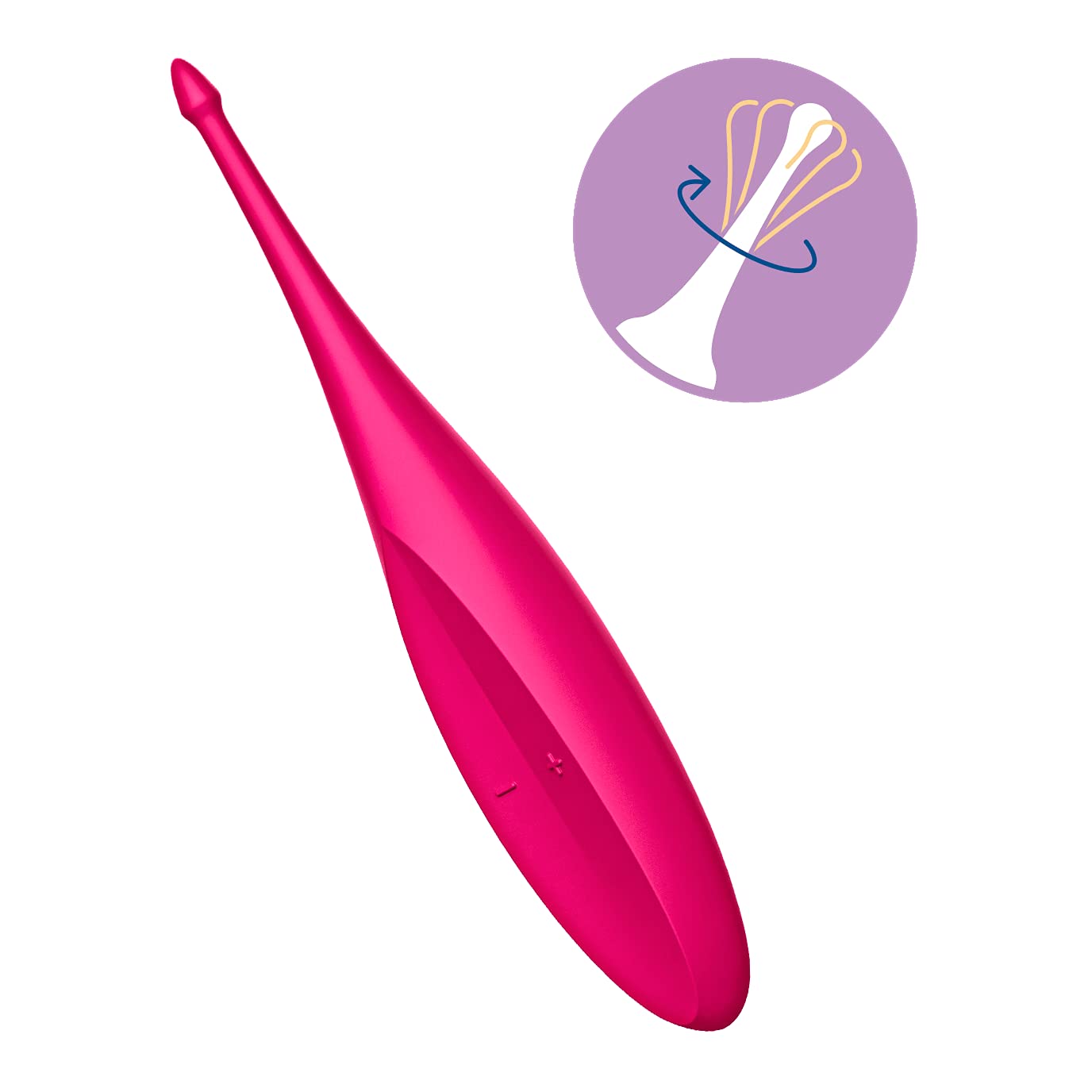 Satisfyer Twirling Fun Vibrator Sex Toy | Adult Toys for Women | Tip Vibrator with Circulating Stimulation Tip | Vibrating Sexual Pleasure Device | Stimulation Vibrators (Magenta) - Image 2