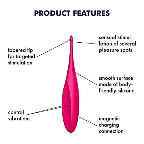 Satisfyer Twirling Fun Vibrator Sex Toy | Adult Toys for Women | Tip Vibrator with Circulating Stimulation Tip | Vibrating Sexual Pleasure Device | Stimulation Vibrators (Magenta) - Image 3
