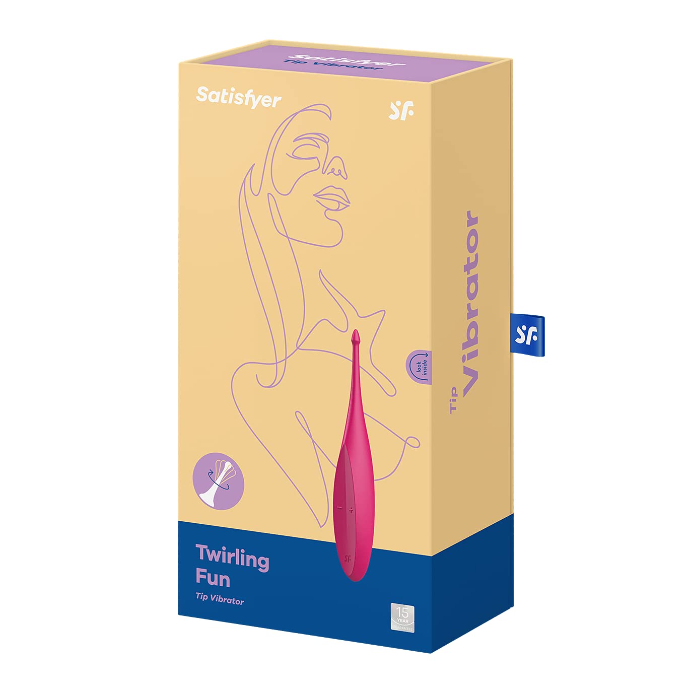 Satisfyer Twirling Fun Vibrator Sex Toy | Adult Toys for Women | Tip Vibrator with Circulating Stimulation Tip | Vibrating Sexual Pleasure Device | Stimulation Vibrators (Magenta) - Image 4