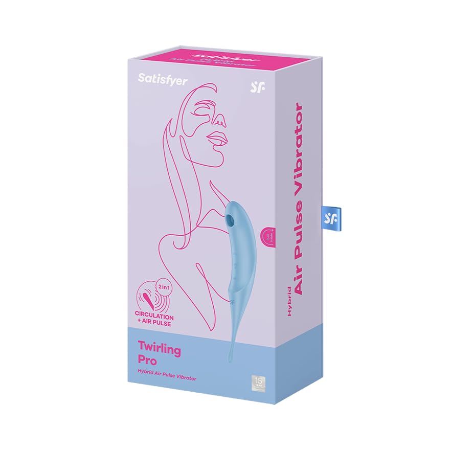 Satisfyer Twirling Pro Vibrator Sex Toy | Adult Toys for Women | Sucking Clitoral Stimulation Vibrator | Vibrating Sexual Pleasure Device | Stimulation Vibrators | Woman Sextoy (Blue) - Image 5