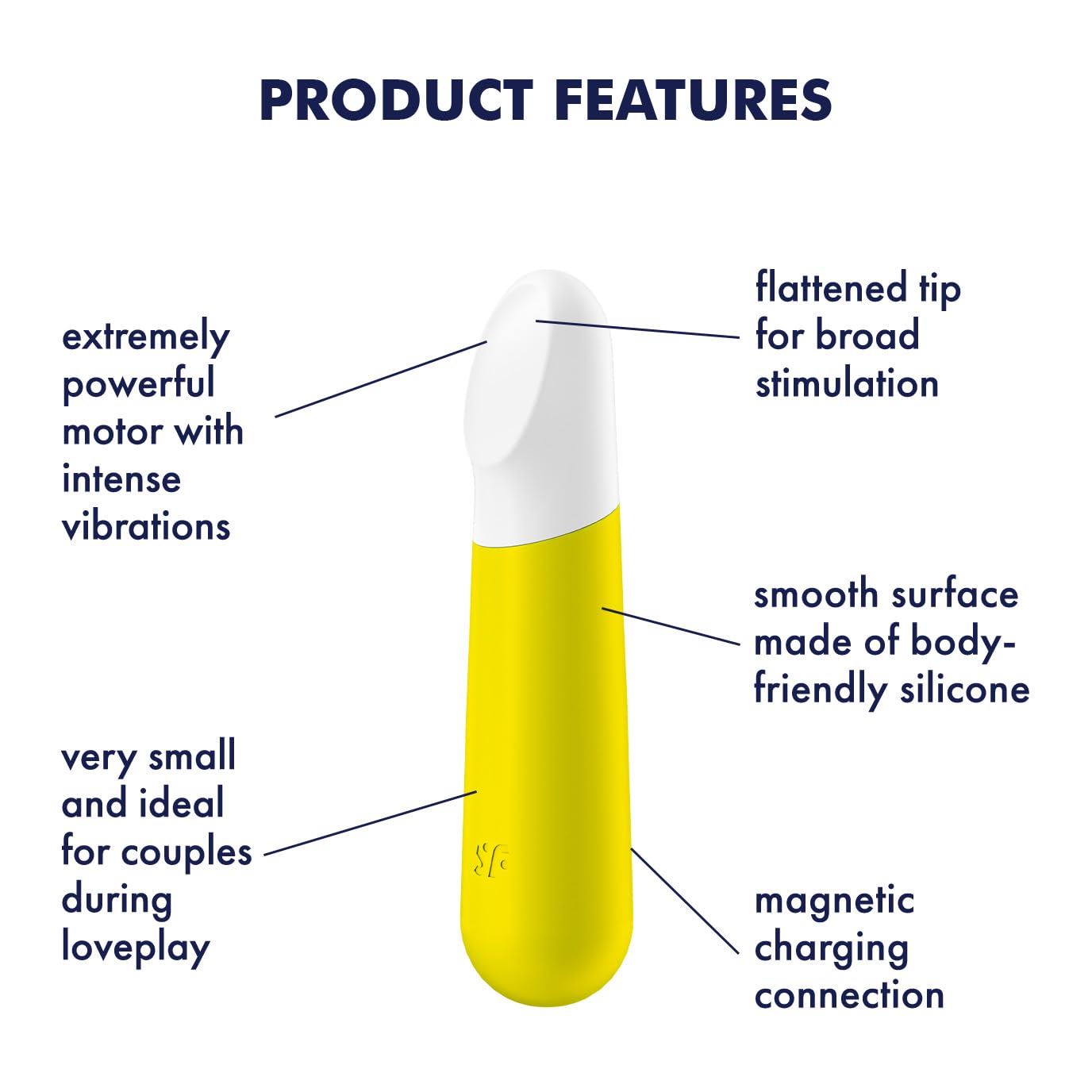 Satisfyer Ultra Power Bullet 4 Vibrator Sex Toy | Adult Toys for Women | Mini Clitoral Vibrator | Vibrating Sexual Pleasure Device | Stimulation Vibrators | Woman Sextoy (Yellow) - Image 2