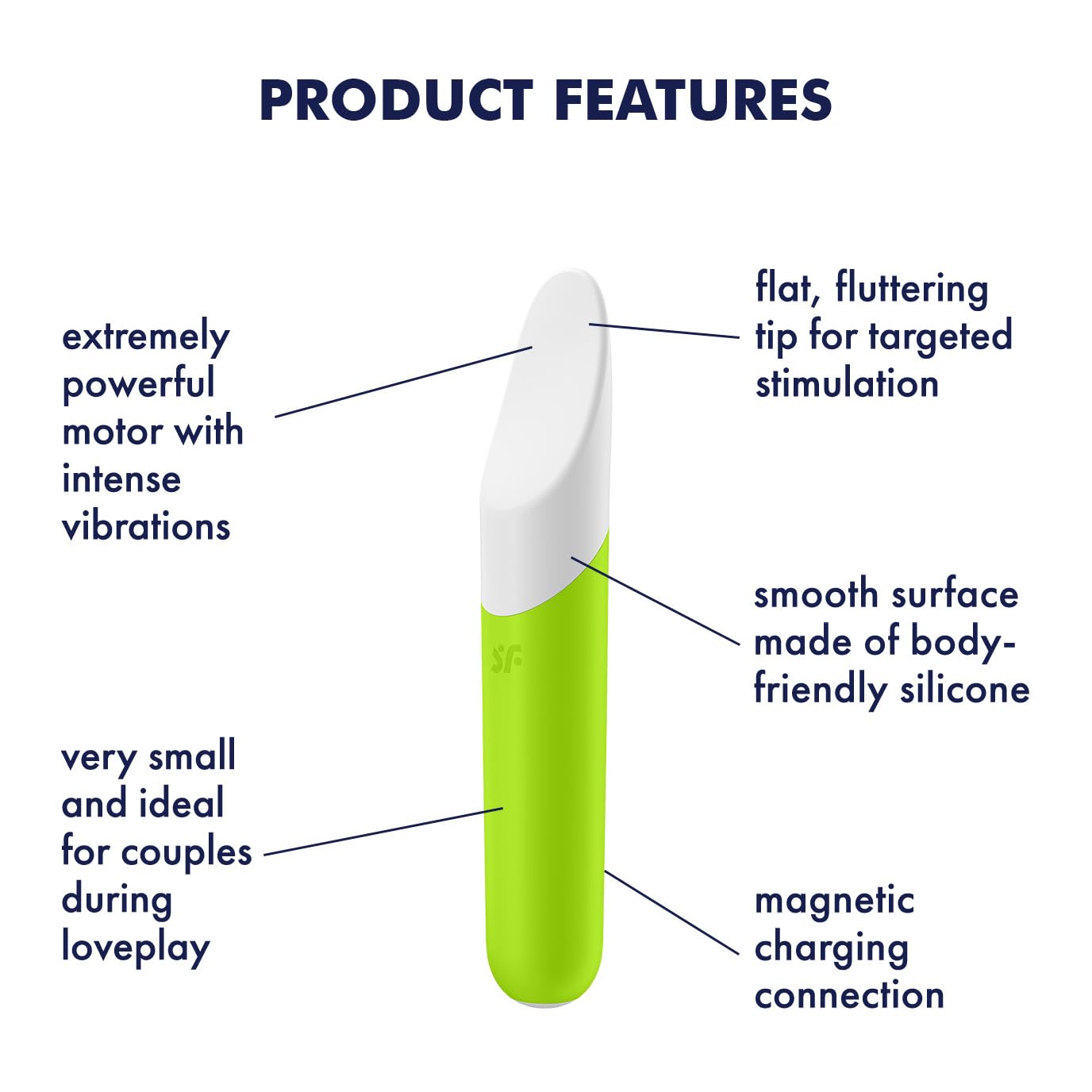 Satisfyer Ultra Power Bullet 7 Vibrator Sex Toy | Adult Toys for Women | Mini Clitoral Vibrator | Vibrating Sexual Pleasure Device | Stimulation Vibrators | Woman Sextoy (Green) - Image 2