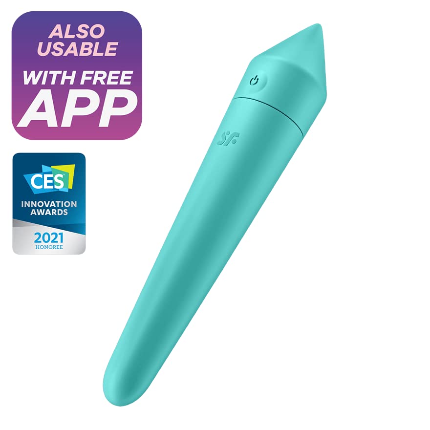 Satisfyer Ultra Power Bullet 8 Connect App Vibrator Sex Toy | Adult Toys for Women | Best Mini Clitoral Vibrator | Vibrating Sexual Pleasure Device | Stimulation Vibrators (Turquoise) - Image 2