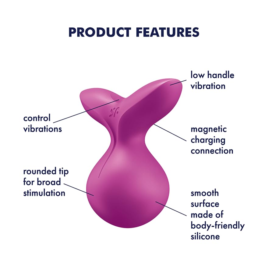 Satisfyer Viva la Vulva 3 Vibrator Sex Toy | Adult Toys for Women | Lay-on Vibrator with 12 Vibration Modes | Vibrating Sexual Pleasure Device | Stimulation Vibrators (Violet) - Image 2