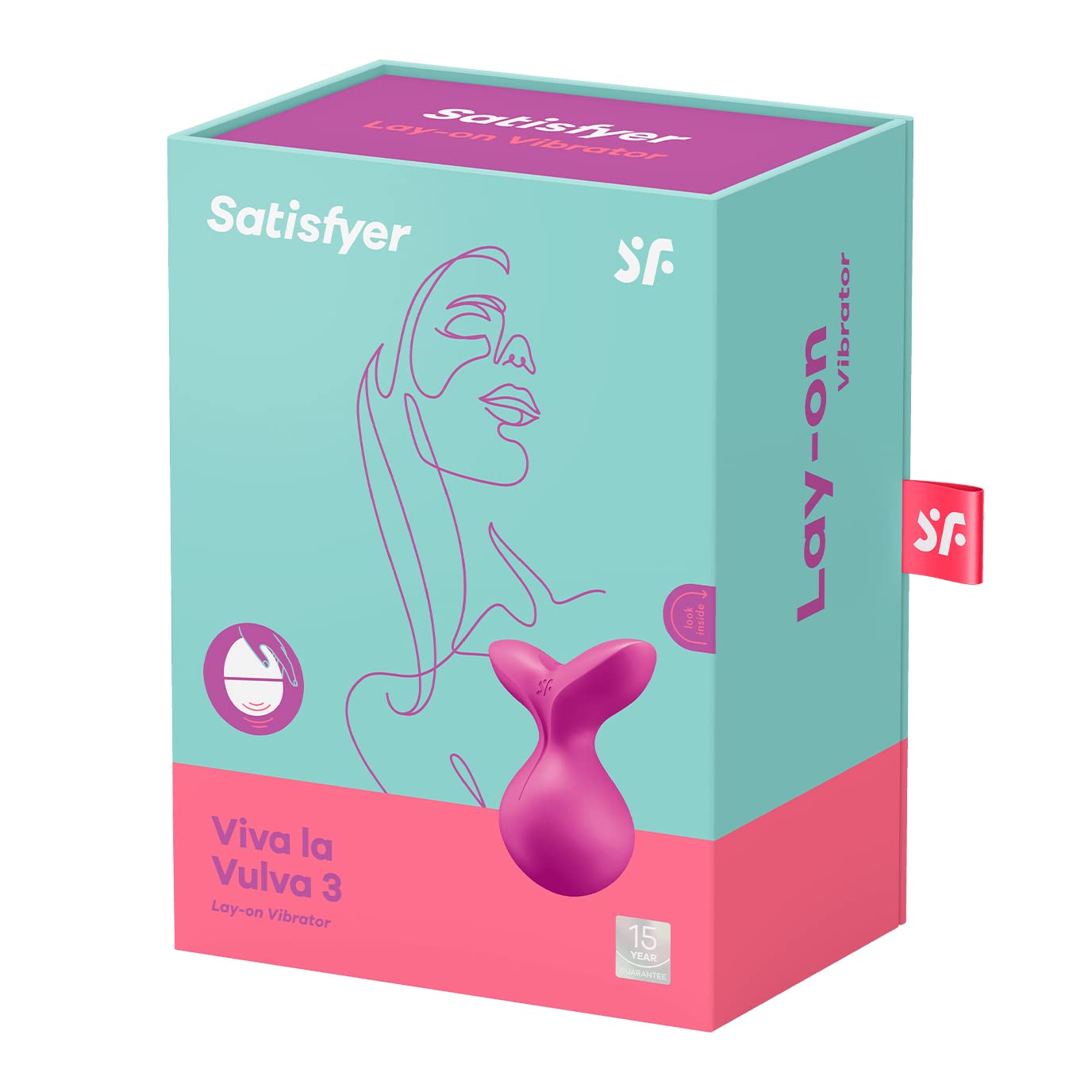Satisfyer Viva la Vulva 3 Vibrator Sex Toy | Adult Toys for Women | Lay-on Vibrator with 12 Vibration Modes | Vibrating Sexual Pleasure Device | Stimulation Vibrators (Violet) - Image 4