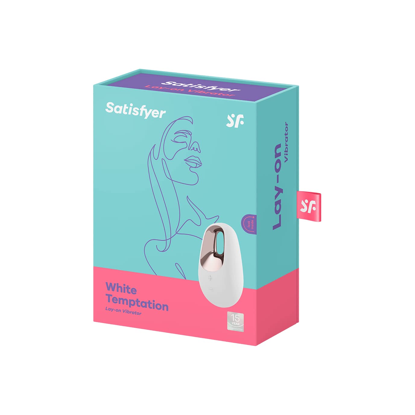 Satisfyer White Temptation Vibrator Sex Toy | Adult Toys for Women | Lay-on Vibrator with Ergonomic Handle | Vibrating Sexual Pleasure Device | Stimulation Vibrators | Female Wellness Tools - Image 3