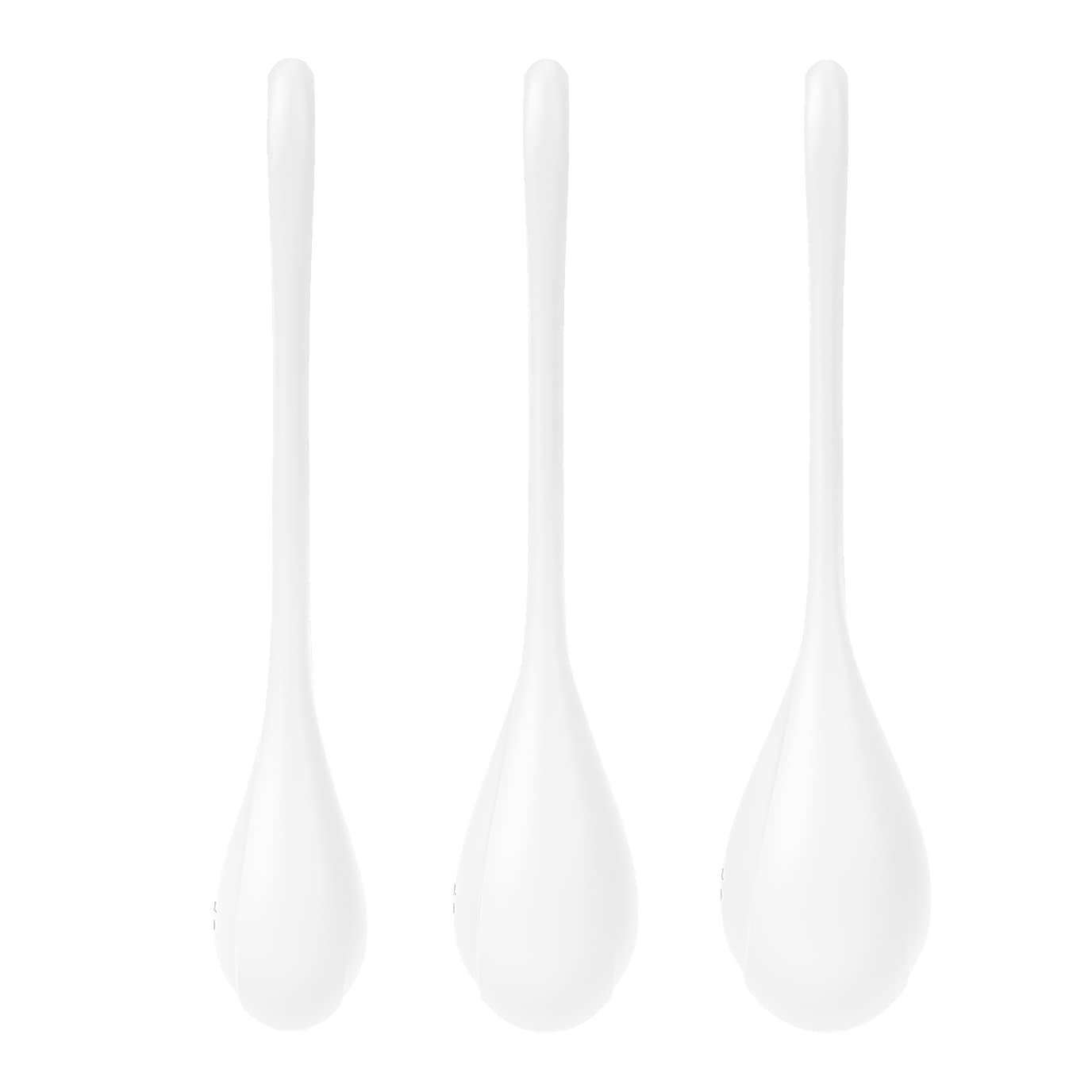 Satisfyer Yoni Power 1 Kegel Balls - Kegel Exercise Weights, Ben Wa Balls, Pelvic Floor Training, Tightening, Ideal for Beginners, 3-Piece Set (White) - Image 4