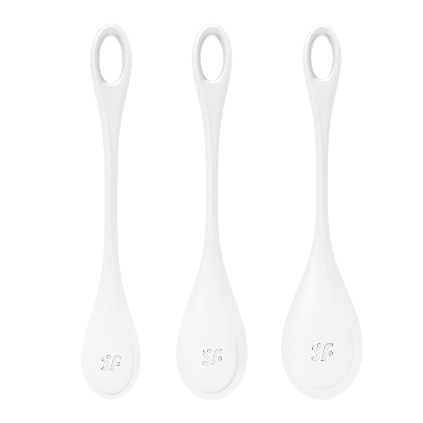 Satisfyer Yoni Power 1 Kegel Balls - Kegel Exercise Weights, Ben Wa Balls, Pelvic Floor Training, Tightening, Ideal for Beginners, 3-Piece Set (White) - Image 6