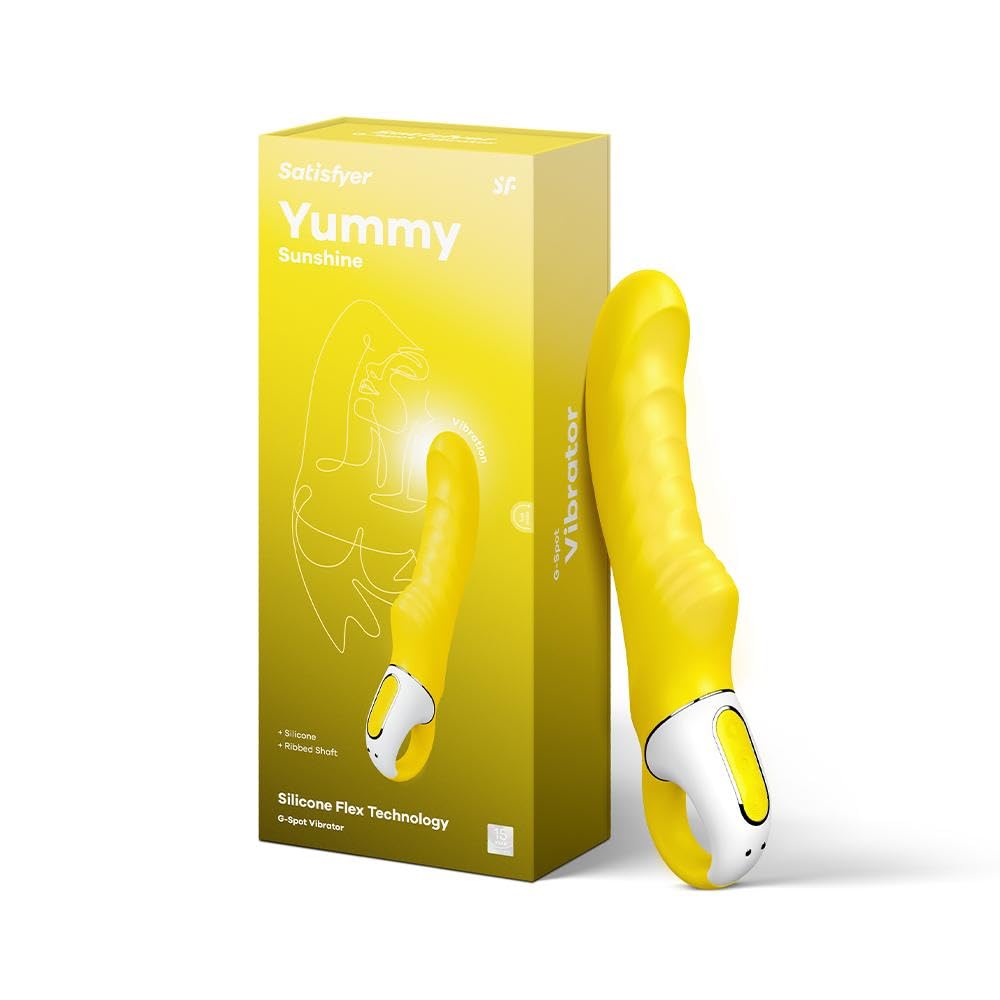 Satisfyer Yummy Sunshine Vibrator Sex Toy | Adult Toys for Women | Best G-Spot Clitoral Stimulation | Vibrating Sexual Pleasure Device | Stimulation Vibrators | Female Wellness Tools | Woman Sextoy