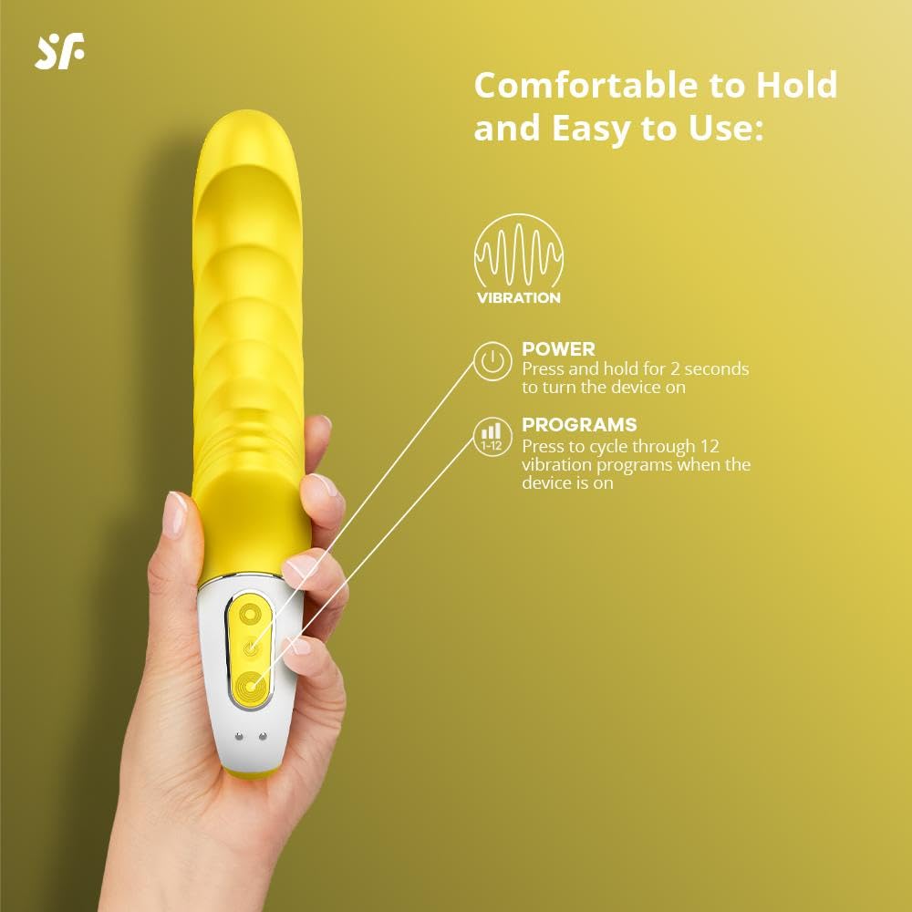 Satisfyer Yummy Sunshine Vibrator Sex Toy | Adult Toys for Women | Best G-Spot Clitoral Stimulation | Vibrating Sexual Pleasure Device | Stimulation Vibrators | Female Wellness Tools | Woman Sextoy - Image 3