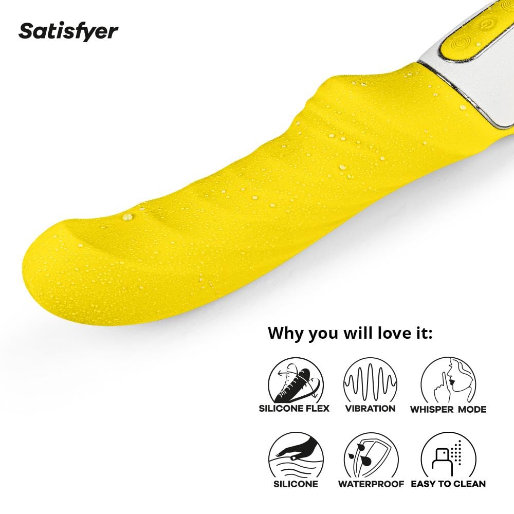 Satisfyer Yummy Sunshine Vibrator Sex Toy | Adult Toys for Women | Best G-Spot Clitoral Stimulation | Vibrating Sexual Pleasure Device | Stimulation Vibrators | Female Wellness Tools | Woman Sextoy - Image 4